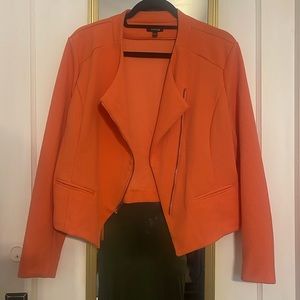 Cropped Coral Blazer